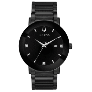 Bulova 98D144 Modern Quartz Black Stainless Steel Men's Watch