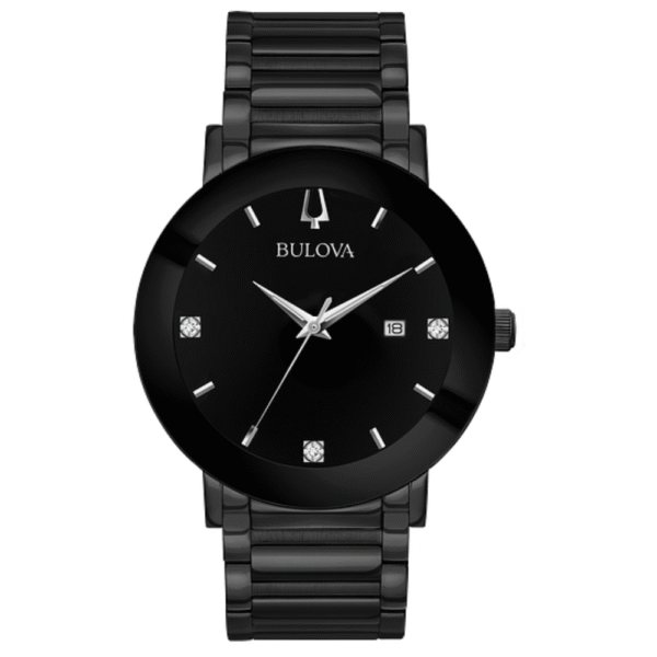 Bulova 98D144 Modern Quartz Black Stainless Steel Men's Watch