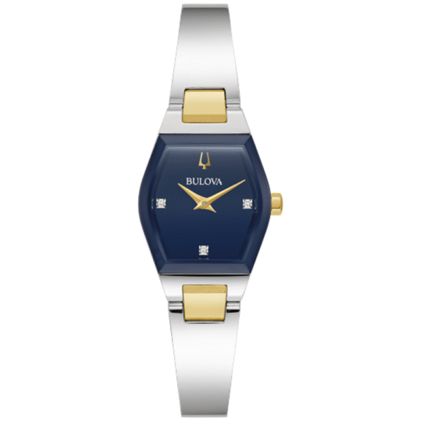 Bulova 98P218 Gemini Quartz Silver-Tone Women's Watch