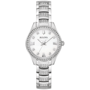 Bulova 96L311 Crystal Stainless Steel Quartz Women's Watch