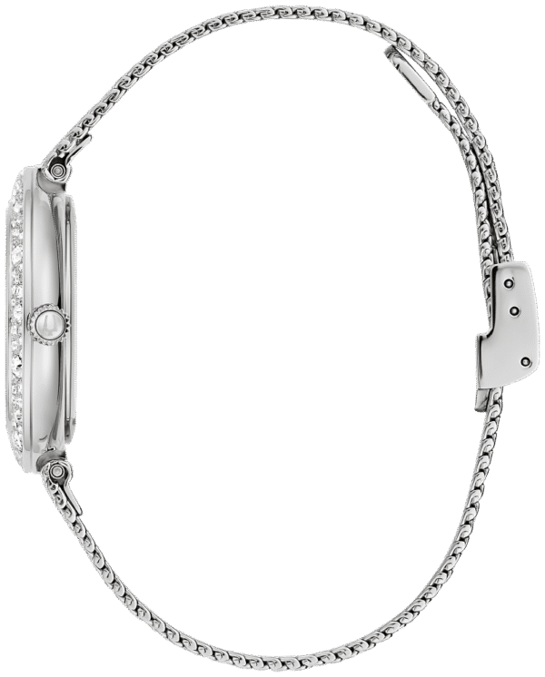 96L329 Bulova Crystal Silver Dial Stainless Steel Women's Watch - Image 2