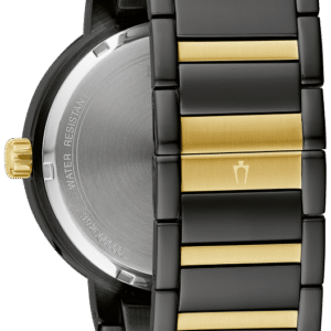 98C149 Bulova Futuro Round Black Dial Two-Tone Men's Watch