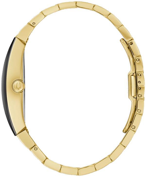 Bulova 97A164 Quartz Black Dial Gold-Tone Men's Watch