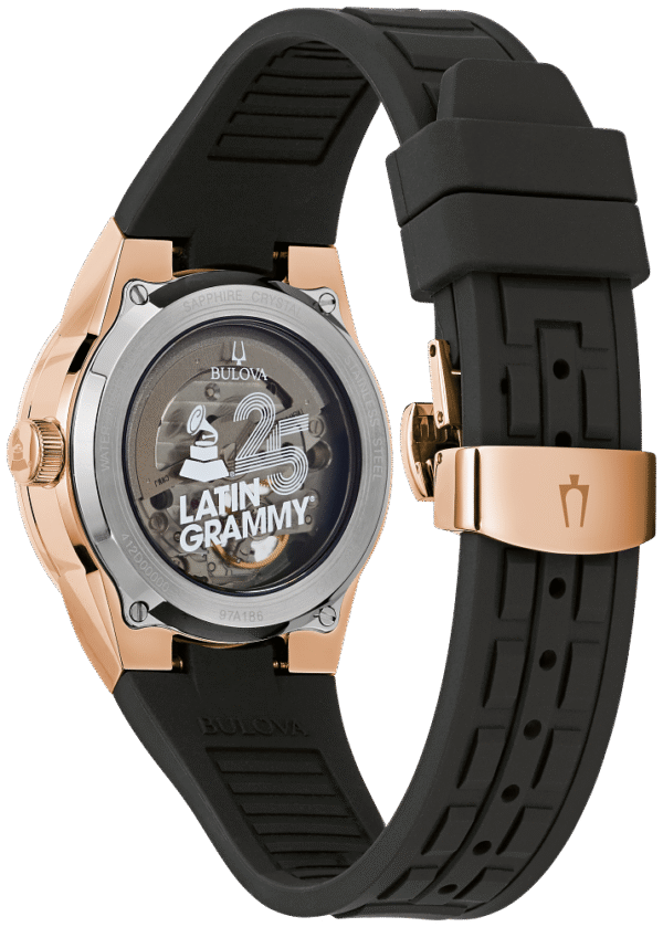 Bulova 97A186 Latin Grammy Automatic Rose Gold Tone Men's Watch