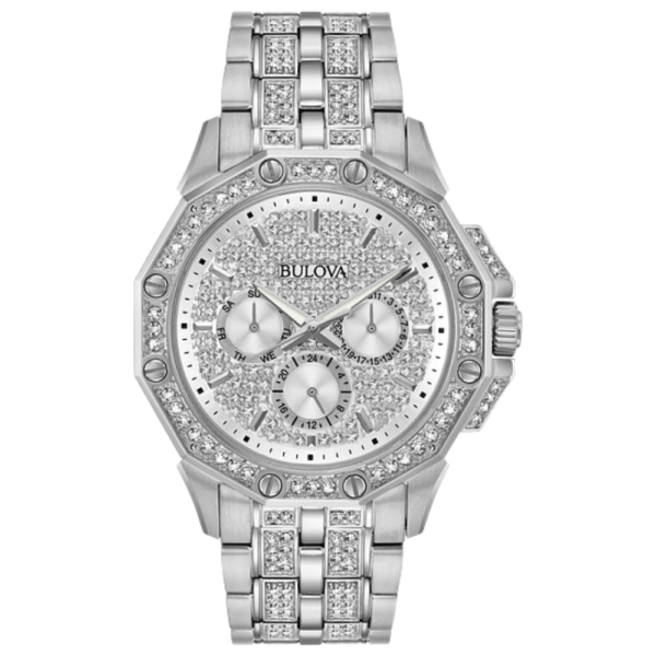 96C134 Bulova Men's Octava Silver Dial Watch