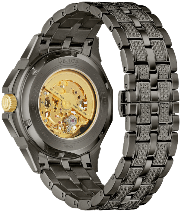 98A293 Bulova Octava Crystal Gray Automatic Men's Watch