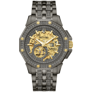 98A293 Bulova Octava Crystal Gray Automatic Men's Watch