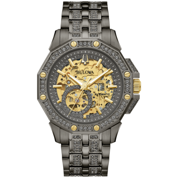 98A293 Bulova Octava Crystal Gray Automatic Men's Watch