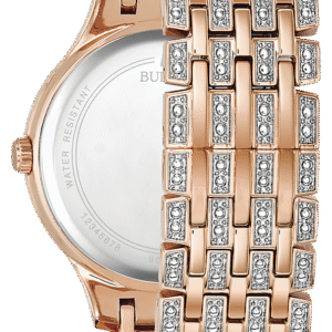 98L235 Bulova Crystal Rose Gold Stainless Steel Women's Watch