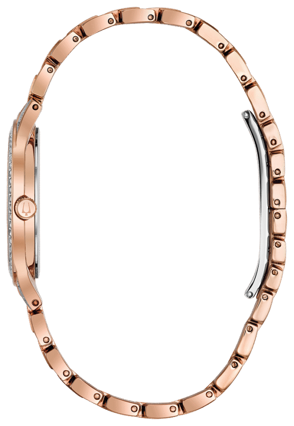 98L235 Bulova Crystal Rose Gold Stainless Steel Women's Watch
