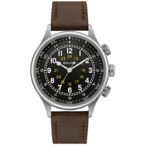 96A245 Bulova A-15 Pilot Automatic Black Dial Men's Watch