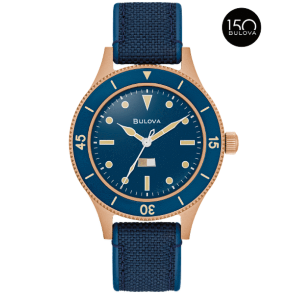 Bulova 98A325 Automatic Sapphire MIL SHIPS Bronze Men's Watch