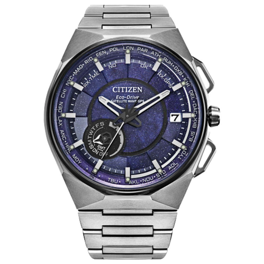 小松 Citizen CC3097-52L Satellite Wave X Perpetual Blue Dial Solar